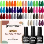 JEWHITENY 30pcs Gel Nail Polish Kit With 27 Colors + Matte Top Coat, Base Coat And Top Coat Polish Set For Manicure Nail Art Salon/Home Starter (Packaging May Vary)