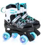Sowume Adjustable Roller Skates for Boys and Kids, All 8 Wheels of Boy\'s Skates Shine, Safe and Fun Illuminating for Kids