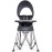 Baby Delight Go with Me Uplift Deluxe Portable High Chair | Sun Canopy | Indoor and Outdoor | Grey