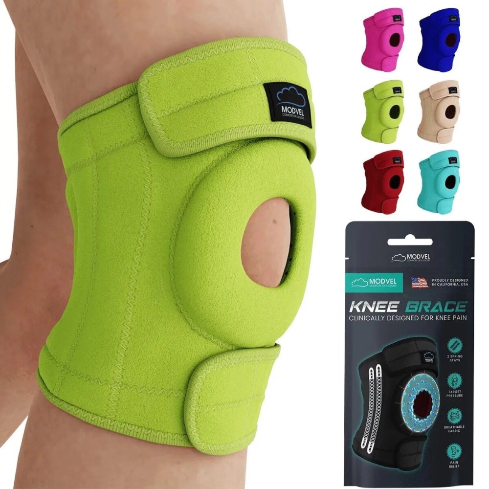 Modvel ELITE Knee Brace for Men & Women - Patella Gel Pads & Side Stabilizers for ACL, Meniscus Tear, Arthritis & Injury Recovery - Maximum Support for Running, Sports & Joint Pain Relief