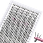 280 Pcs Individual Lashes 20D-D-0.07-9-16mix Cluster Lashes 10D 20D C D Curl Wispy Lashes Bottom Lashes DIY Lashes At Home20D-D-0.07-9-16mix