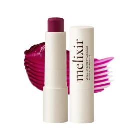 Melixir Vegan Lip Butter (12 Colors), Hydrating Tinted Lip Balm Stick, Bee-Free, Petrolatum-Free, Plant-Based, Moisturizes Dry & Chapped Lips With Shea Butter, Sheer, Natural Finish - 16 Wine Stain