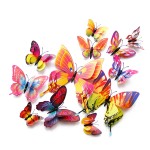 OPSEAM Butterfly Wall Decor 24/48 PCS, 3D Butterflies Stickers for Party Decorations with Magnets(Multiple Colour, 24)
