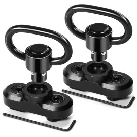 Bontok Sling Swivels Mount, 1.25 Inch Sling Mount Attachments Set for Two Point Traditional Sling (2 Pack)