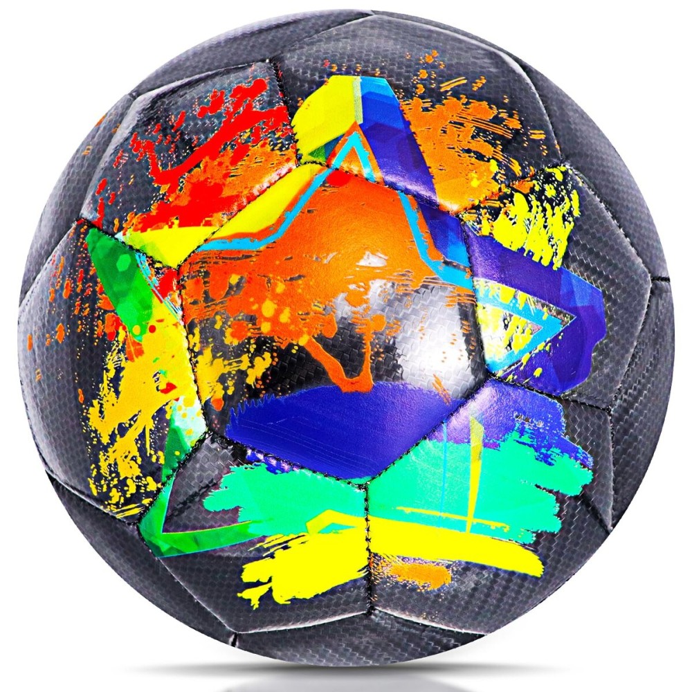 Champhox Size 4 Soccer Ball, Soccer Balls for Boys Youth Size 4 Soccer Balls for Kids Soccer Players Long-Lasting Construction Skill Practicing Gifts Christmas Birthday Back to School