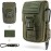 WYNEX Tactical Molle Phone Pouch with Compass Buckle, Tactical Phone Holster Molle Cell Phone Pouch Universal Belt Waist Bag for IP 15/14/13 Pro Max / S22/S21 with US Patch & Paracord Keyring Clip