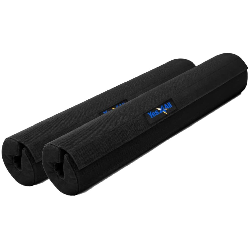 Yes4All Barbell Foam Nylon Pad Squat Pad For Lunges, Squats And Hip Thrust Pad - Weight Lifting Bar Cushion Pad For Neck And Shoulders While Training - Fit Standard And Olympic Bars