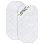 Bassinet Mattress Protector Fits 18 x 28 Munchkin Brica, 4moms Mamaroo and Pamo Babe 4 in 1 Portable Crib(not playard), Waterproof, Washer & Dryer
