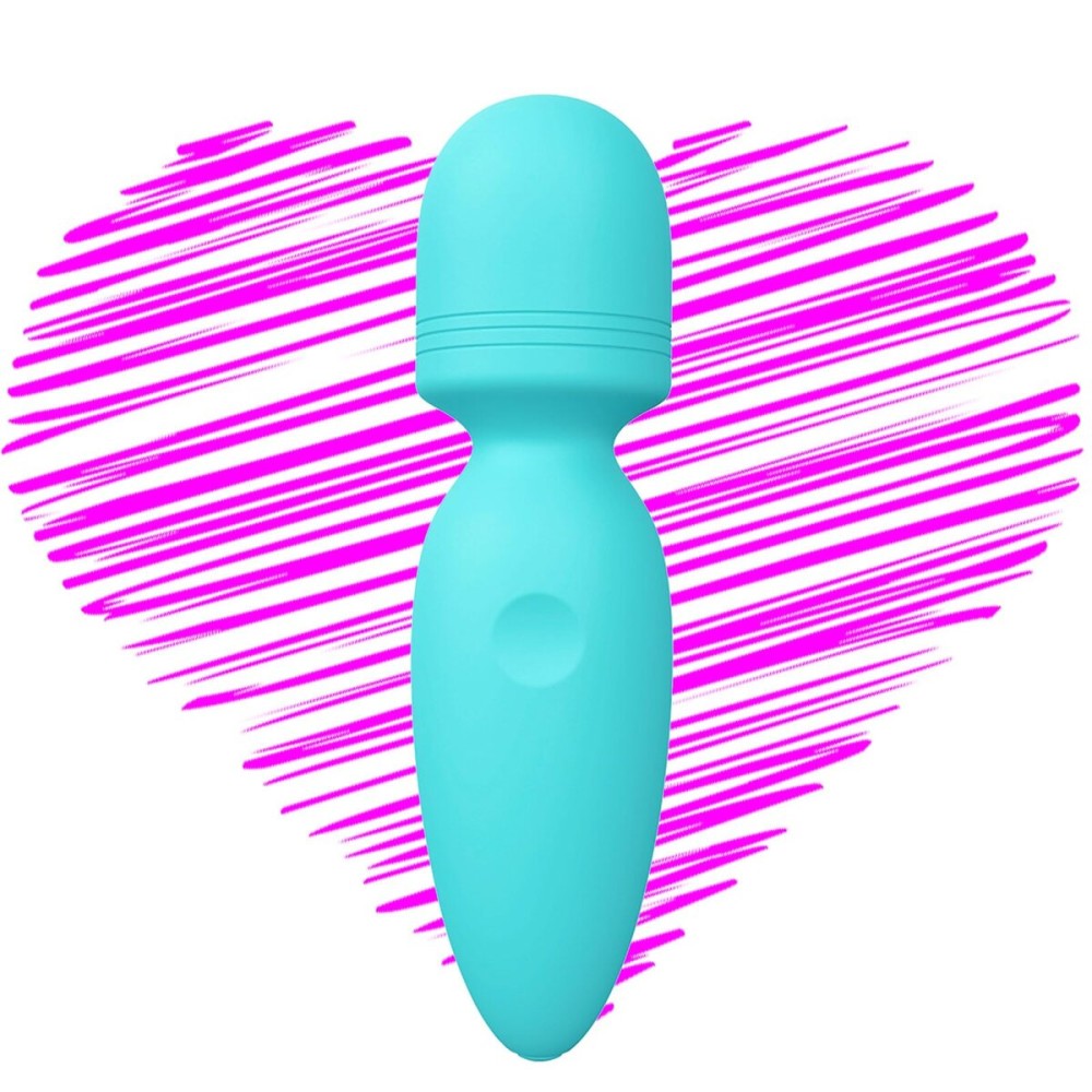 Mini Wand Massager,Small Cordless Handheld Massager with 10 Quiet Vibration Modes, Personal Handheld Rechargeable Massager for Neck Shoulder Back Body