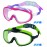 COOLOO Kids Swim Goggles for Age 3-15, 2 Pack Kids Goggles for Swimming with Nose Cover, No Leaking, Anti-Fog, Waterproof