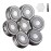 7 Blades Head Men\'s Electric Shaver Replacement Heads Floating Washable Shaver Replacement Blades for Bald Men (Silvery)