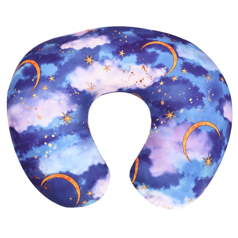 DILIMI Nursing Pillow Cover Stretchy Removable Cover for Breastfeeding Pillows, Ultra Soft Comfortable Slipcover for Baby Girl and Boy, Moon