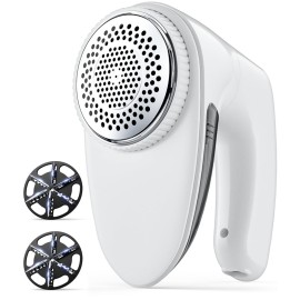 Bymore Fabric Shaver, Sweater Shaver Pill Remove Fuzz, Upgraded Efficient Lint Shaver Remover for Furniture Clothes Couch Cashmere(65mm Mesh, White)