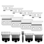 4 Pcs Replacement Blades Compatible with Andis 04710 and Andis 04521 hair Trimmer Compatible with Andis T Outliner & GTX Trimmer(sliver steel T blade + sliver steel blade)