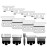4 Pcs Replacement Blades Compatible with Andis 04710 and Andis 04521 hair Trimmer Compatible with Andis T Outliner & GTX Trimmer(sliver steel T blade + sliver steel blade)