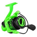KastKing Zephyr Spinning Reel Green Size 1000,Light to 5.6oz, 6+1BB Smooth Powerful Fishing Reel, Fresh&Saltwater Fishing Reel, Oversized Stainless Steel Main Shaft