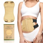 Langsprit Castor Oil Pack Wrap,Organic Cotton Castor Oil Packs for Liver Detox,Reusable Castor Oil Pads Pack Compress for Stomach,Castor Oil Packs kit L