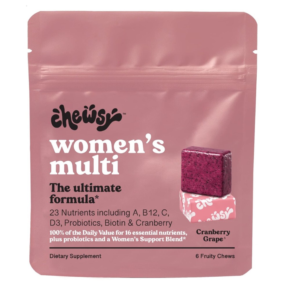 Chewsy - Women\'s Multivitamin Chews - Immune and Energy Support, Vitamins C, B12, A, D, E, Folic Acid, Probiotics, Biotin - 6-Day Supply