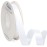 Ribbli White Satin Ribbon 5/8 inch x Continuous 25 Yards,Double Faced Satin Use for Craft, Gift Wrapping, Christmas Ornaments, Hair Bows, Bouquet Bows