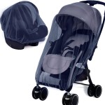 Mosquito Net for Stroller 2Pack - Protective Baby Mosquito Bug Net for Strollers, Bassinets, Cradles, Playards, Pack N Plays and Portable Mini Crib (Navy)