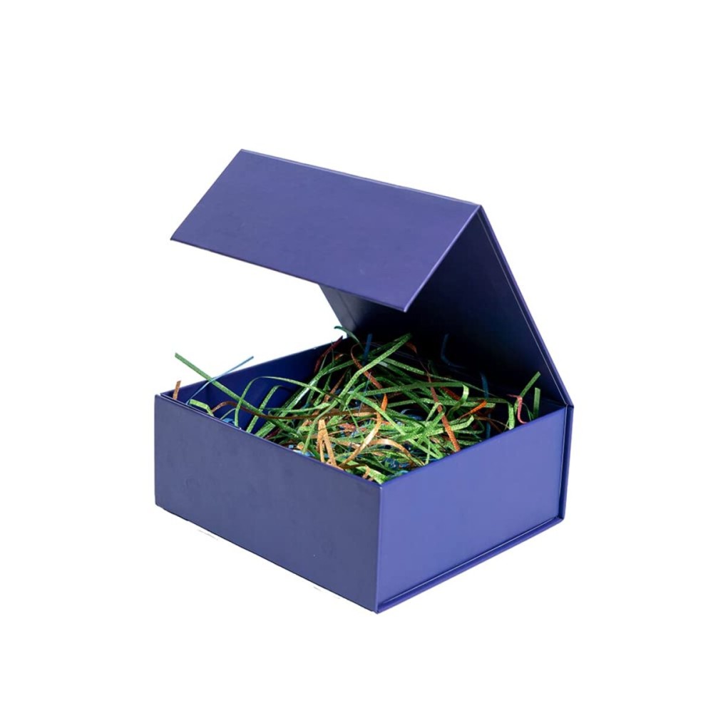 Rsgift Blue Gift Boxes,7.8 x7x 3.1 Inches Gift Box with Lid,Groomsmen Graduation decorative boxes