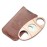 Stainless Steel Cigar Cutter Guillotine with Leather Pouch,Double Blade for a Precise Perfect Cut(Bronze Deer)