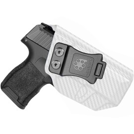 Sig P365 Holster IWB Kydex Custom Fit: Sig Sauer P365 / P365-SAS / P365X Pistol - Inside Waistband Concealed Carry - Adj. Cant & \'Posi-Click\' Retention - No Wear - No Jitter - USA Made by Amberide