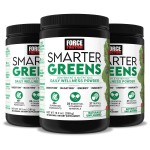 Force Factor Smarter Greens Daily Wellness Powder 3-Pack to Support Energy, Immunity & Digestion, Greens Powder, Superfood Powder with Vitamins, Minerals & Probiotics, Unflavored, 90 Servings
