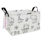 QUEENLALA Rectangular Laundry Hamper/Foldable Nursery Laundry Basket for Organizing/Storage Bin Baskets/Children Toy Office Bedroom/Toy Bin Closet Shelf BasketsRec-Zoo