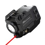 CRONHAWK 500 Lumens Tactical Weapon Flashlights Laser Sight - Rail-Mounted Light and Red Laser Light Combo for Pistol with Picatinny Rail and GL Rails - Magnetic Charging Port