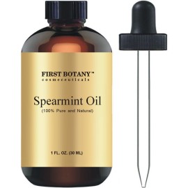 100% Pure Essential Oil - Premium Oil for Aromatherapy, Massage, Topical & Household Uses - 1 fl oz (Spearmint)