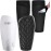 Soccer Shin Pads for incl. Sleeves with Optimized Insert Pocket - Protective Soccer Equipment for Kids Adults (White M)