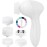 Facial Cleansing Brush Face Scrubber Exfoliating Cleaning Skin Care Cleanser Wash Women Girls Electric Beauty Powered Exfoliator Skincare Spin Tools Scrub Washer Self Care by VISOFO (Pearl)