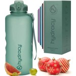 Hydracy 2L Large Water Bottle, Shatterproof, BPA Free Tritan Plastic, Leakproof, Zero Condensation, With Detachable Carry Strap, Spillproof Lid, Convenient Silicon Spout, Ideal for Gym, Yoga