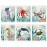 Cunhill 6 Pcs Swedish Kitchen Dish Cloths Kitchen Towels Reusable Sponge Cleaning Cloths Wipes Absorbent Dish Cloth Quick Drying Washable Decorative Tea Towels No Odor Bar Hand Towel (Ocean Animal)