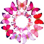 Boao 18 Pieces Glitter Butterfly Hair Clips for Girls Teens Women Hair Accessories (Vintage Style)