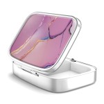 Pill Box 2 Compartment Small Pill Case,Portable for Pocket or Purse Pill Organizer Pill Container Holder to Hold Vitamins, Medication, Fish Oil and Supplements36-Color Gradient