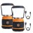 LED Camping Lantern Rechargeable, 1800LM, 4 Light Modes, 4400mAh Power Bank, IP44 Waterproof, Perfect Lantern Flashlight for Hurricane, Emergency, Power Outages, Home and More, with USB Cable (2 Pack)