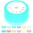ColourNoise Sound Machine White Noise Machine 12 Colors Night Lights Brown Noise Machine with 30 Soothing Sounds Sleep Sound Machine with 5 Timers Portable for Home Travel and Office(White)