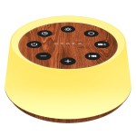 ColorsNoise Sound Machine and White Noise Machine with 30 Soothing Sounds with 12 Colors Baby Night Light with Memory Function (T-Wood)