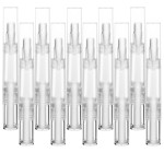 UPZIGS 10 pcs 5ml Empty Cuticle Oil Pen, Nail Oil Twist Pen with Brush, Eyelash Growth Liquid Tube, Cosmetic Lip Gloss Container