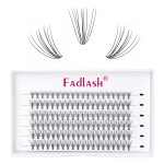 Lash Clusters 72 Individual Lashes Mixed Length Wispy Cluster Lashes Eyelash Clusters DIY Eyelash Extension Individual Lash Extension Supplies Mix (10D-0.07c, 12mm)