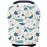 Car Seat Covers for Babies - Multi- use Nursing Carseat Canopy, Breastfeeding Covers, Baby Shower Gifts for Boys and Girls (sea World)