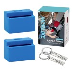 Morlike Silicone Seatbelt Secure Buckle Safety Cover Lock (BLUE2-2 PCAK)