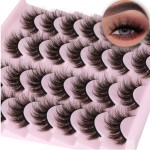 14 Pairs Wispy Mink Lashes False Eye Lashes Natural Look 5D Volume 16mm Fake Eyelashes Pack by TNFVLONEINS