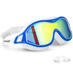 Seago Swim Goggles No Leaking Anti-Fog Swimming Goggles for Adult Men Women Youth Junior with Soft Silicone Gasket, UV Protection Waterproof 180 Clear Vision, Triathlon Pool Goggles Swim Glasses