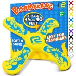 Kids Beach Toys Boomerang - Ultimate Beach Boomerangs for Beaches - Fun Easter Basket Stuffers for Boys & Girls - Playdates Sand Toys Soft Colorful Designs & Tons Of Fun Toy Easter Gifts For Kids