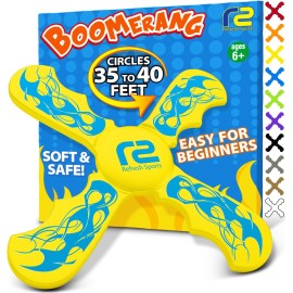 Kids Beach Toys Boomerang - Ultimate Beach Boomerangs for Beaches - Fun Easter Basket Stuffers for Boys & Girls - Playdates Sand Toys Soft Colorful Designs & Tons Of Fun Toy Easter Gifts For Kids