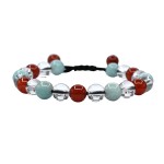 Amazing Gemstone Creativity Manifestation Bracelet - Clear Quartz Amazonite Carnelian Set for Men Women Healing Calming Anxiety Stress Relief Gifts Pulseras Para Hombres Mujer Stocking Stuffers