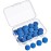 Gejoy 20 Pcs Billiard Pool Cue Tips Replacement Kit Pool Stick Tips with Storage Box for Snooker(12/13 mm,Blue)